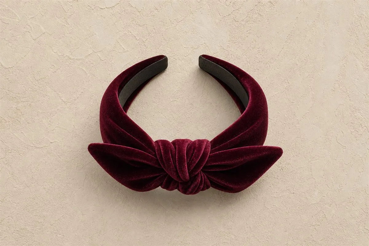 Bandeau Cheveux Noué Velours N°13